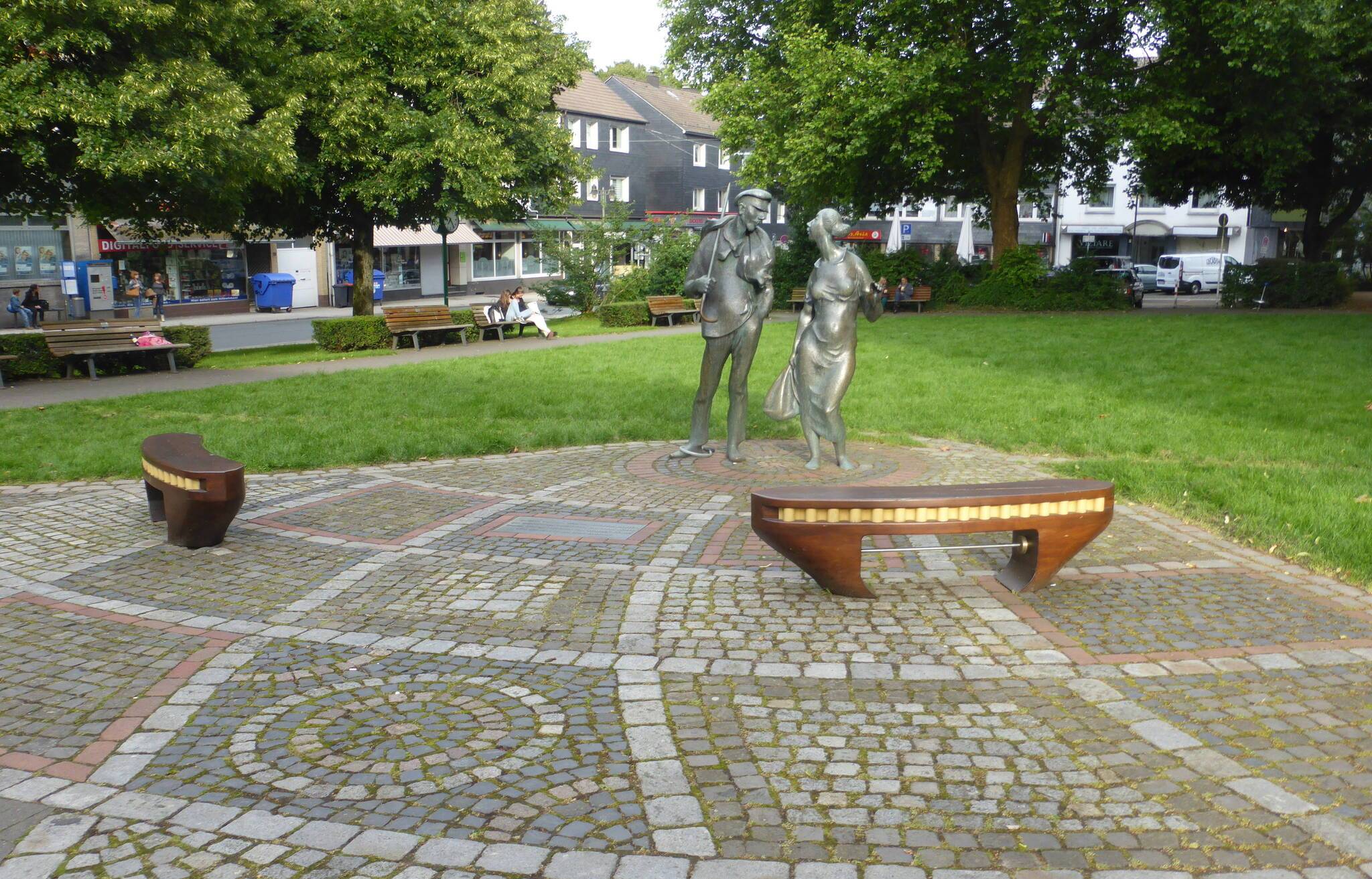  Der Bandwirker Platz in Ronsdorf.  