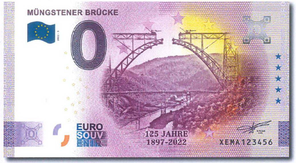 Neuer 0-Euro-Schein zum 125. Geburtstag
