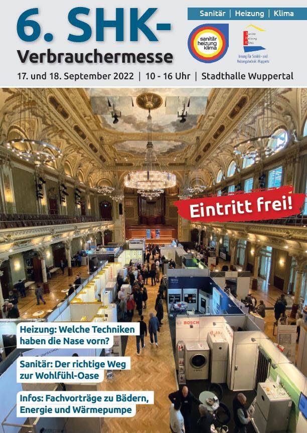 SHK-Verbrauchermesse am 17. und 18. September​ in Wuppertal