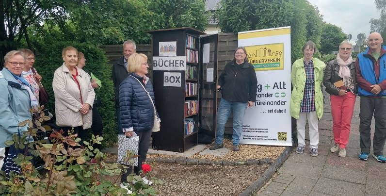 Die offene Bücherbox am Elisabethheim bietet