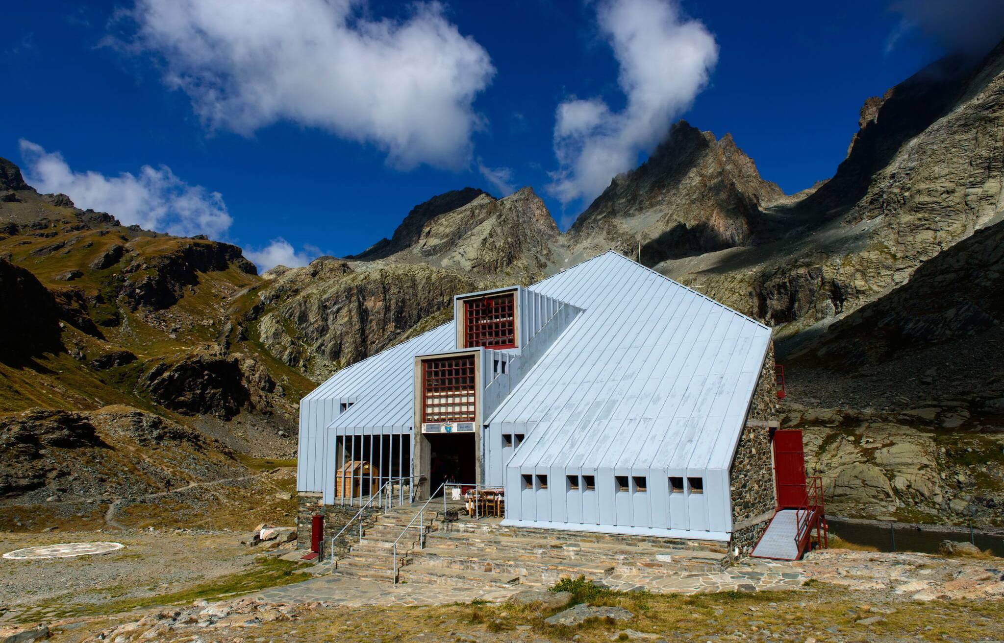 Das Refugio Vallanta in den Cottischen Alpen.