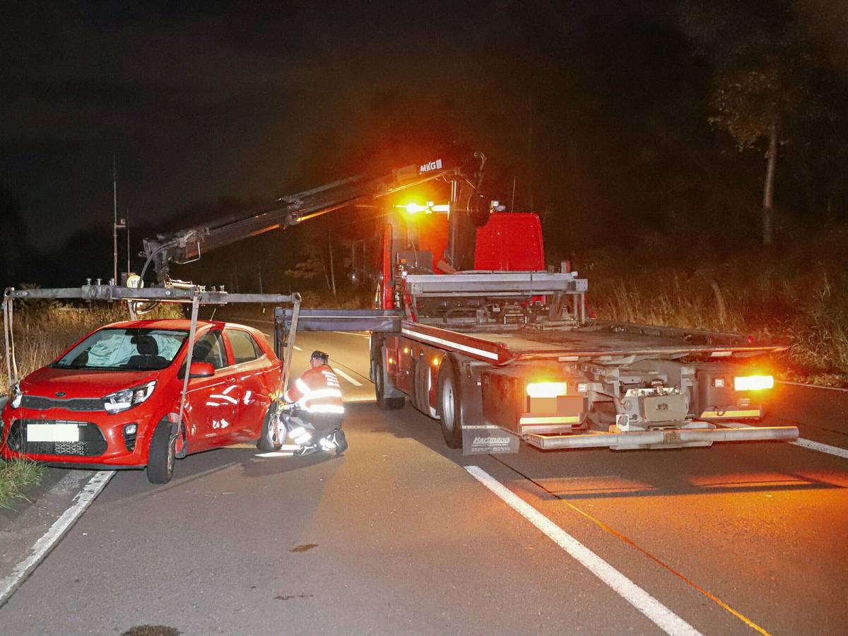 Falschfahrerin auf der L 418
