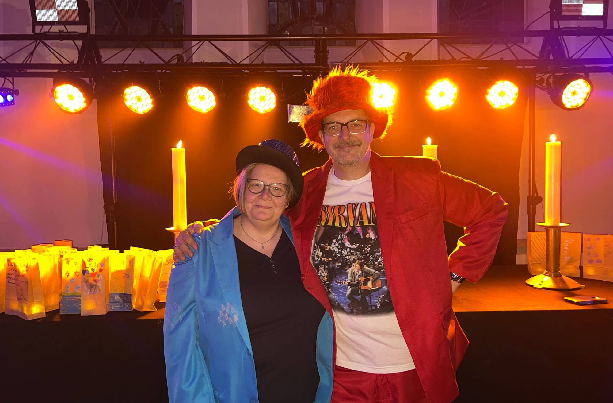 Bettina Hermes vom Jugendreferat und Holger