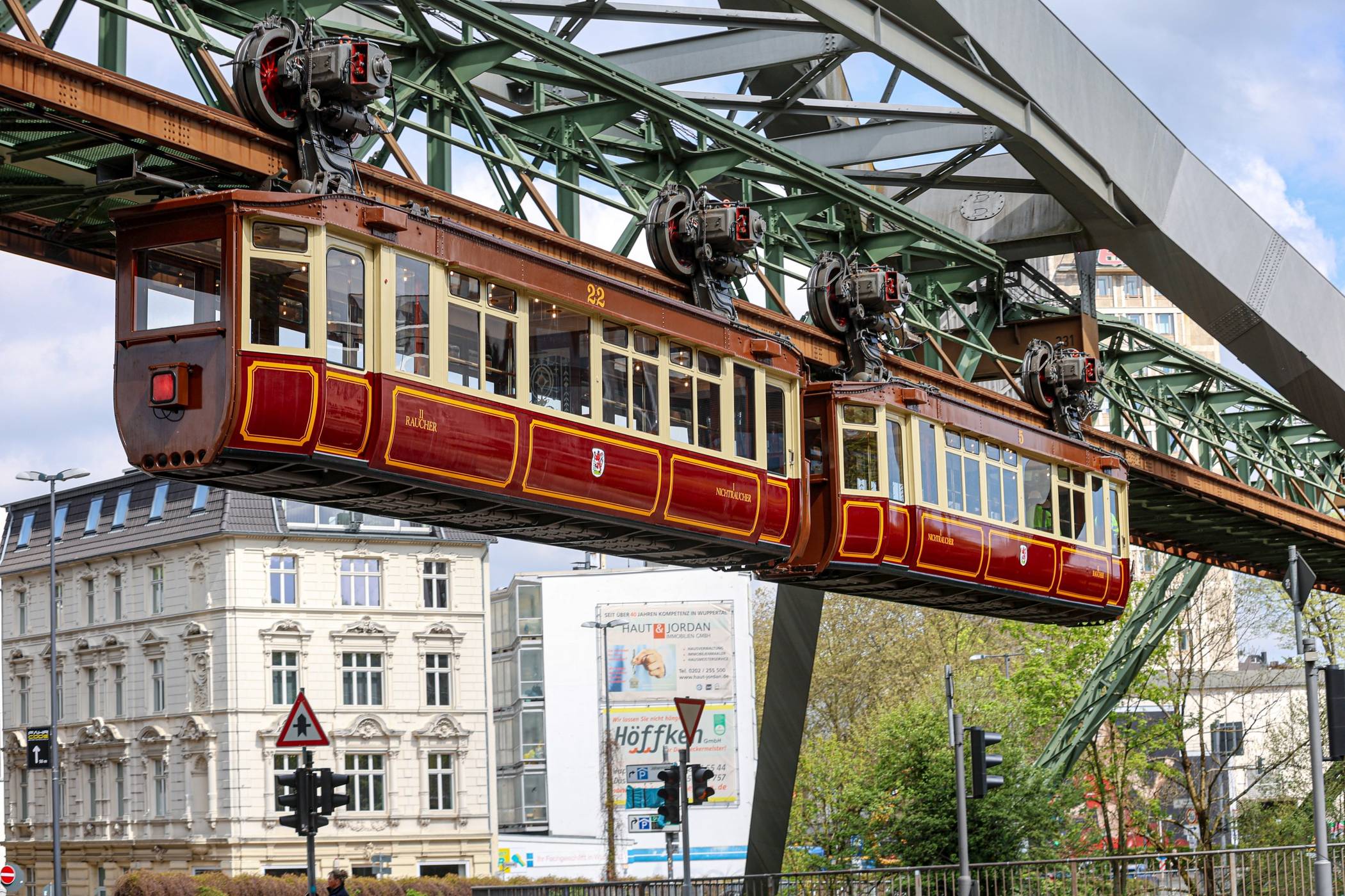 Der Kaiserwagen der Schwebebahn.