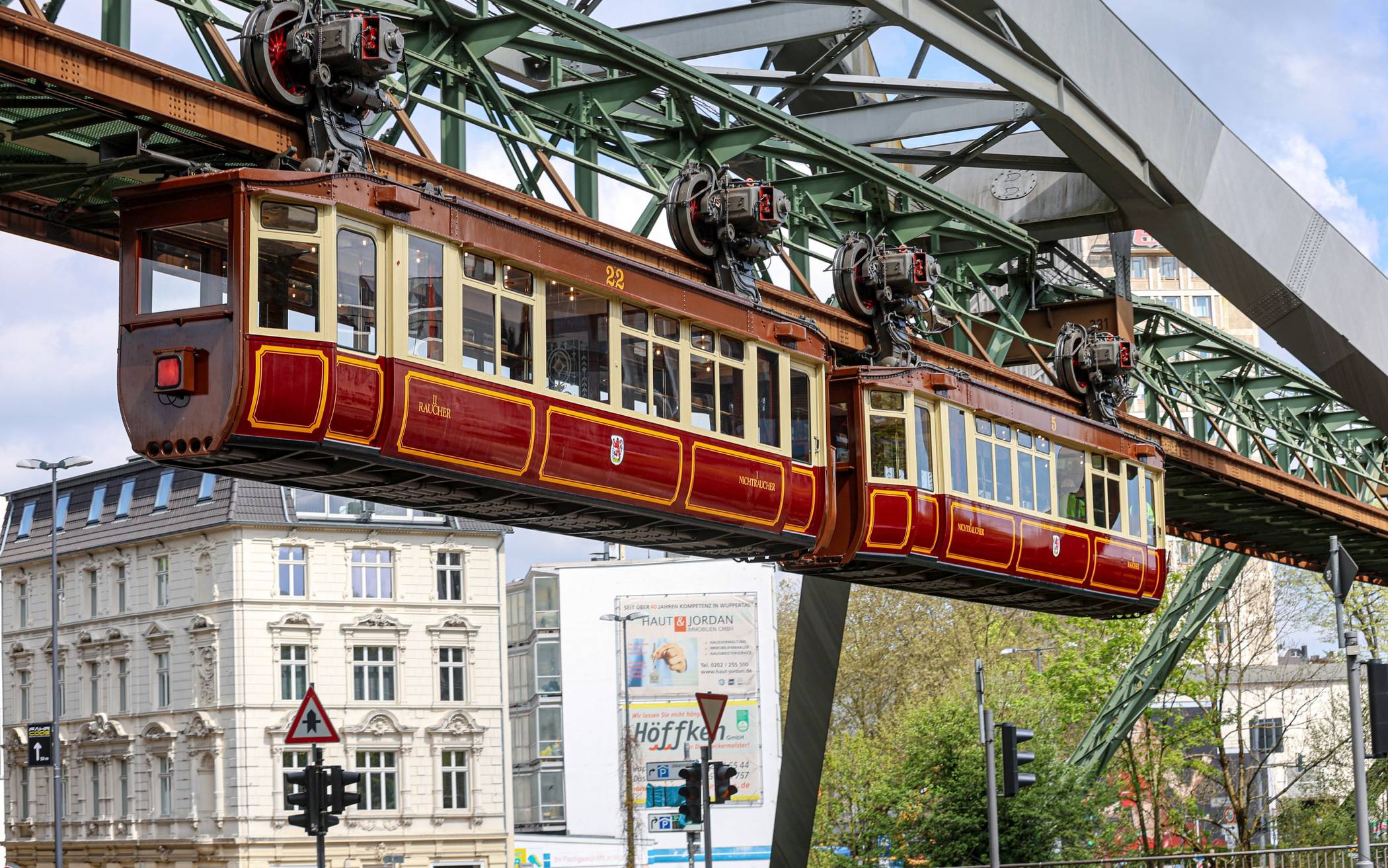 Der Kaiserwagen der Schwebebahn.