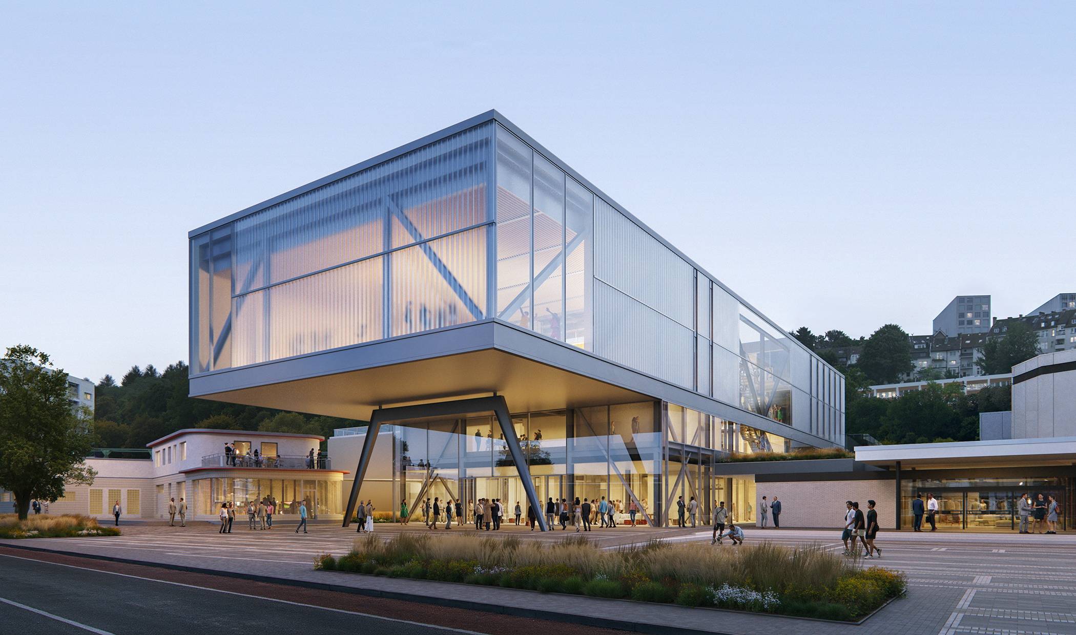 In der Schwimmoper finden regelmäßig die