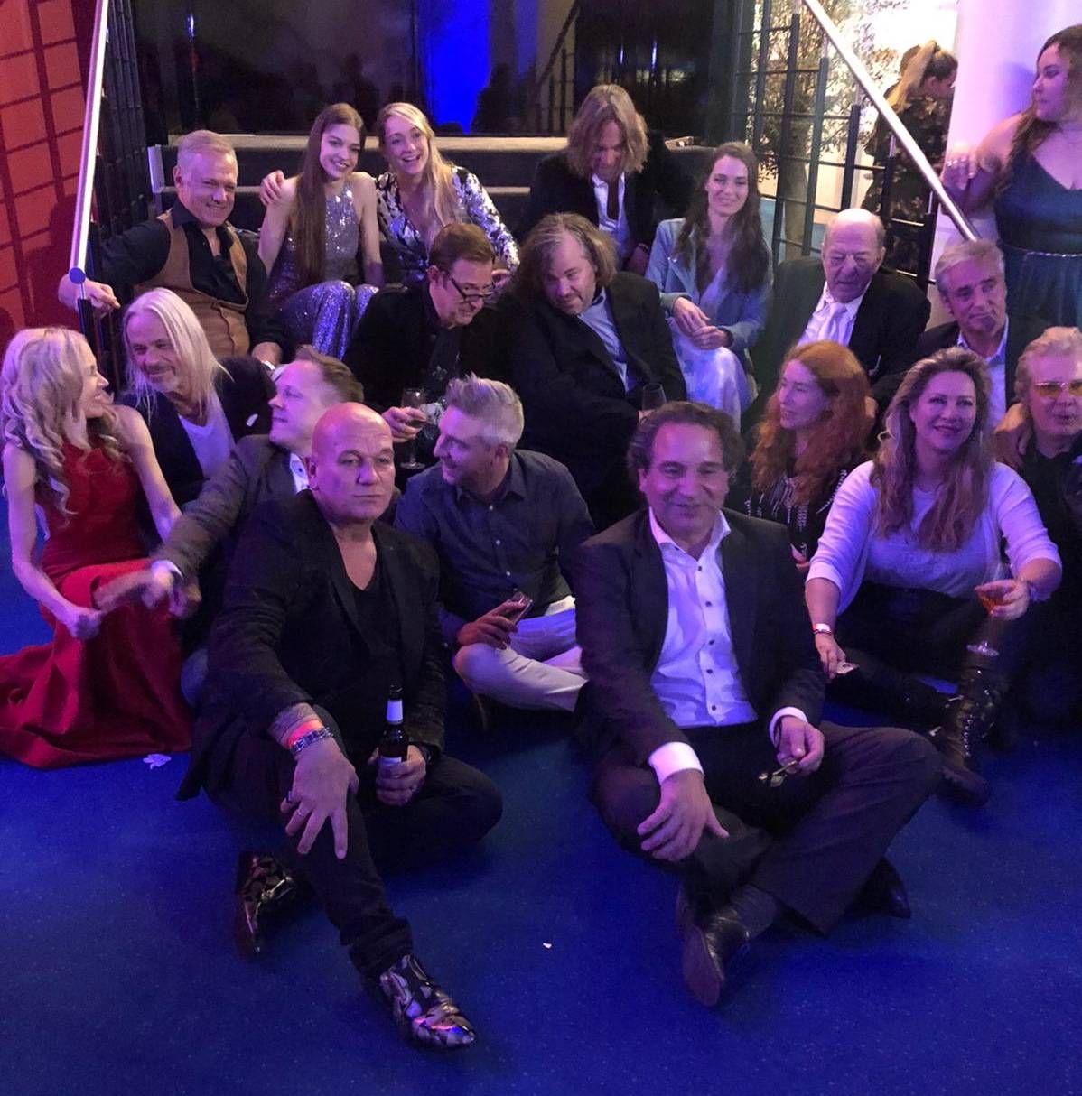 Das Musical-Ensemble bei der Feier im...