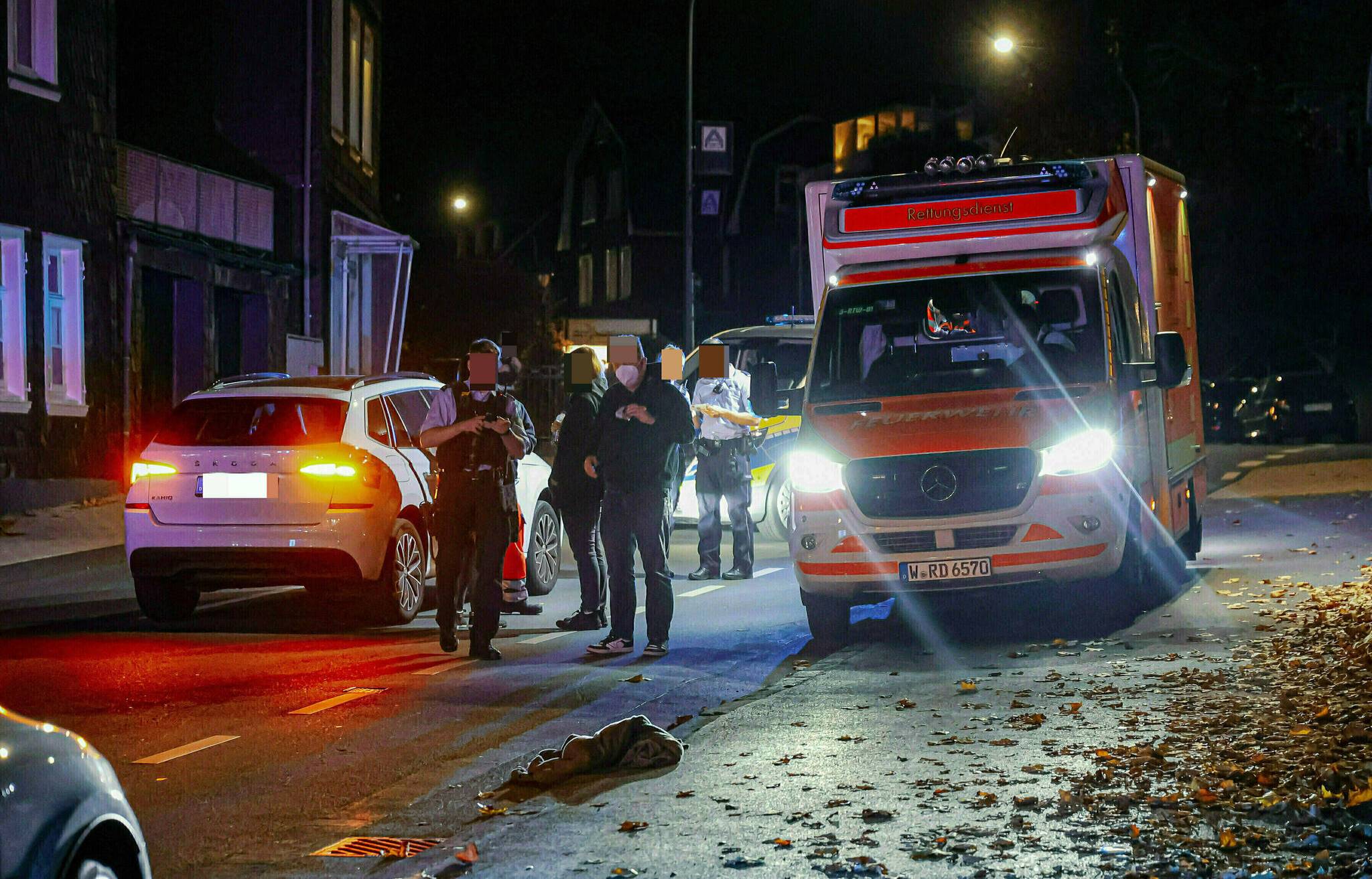 Die Polizei sicherte die Spuren.