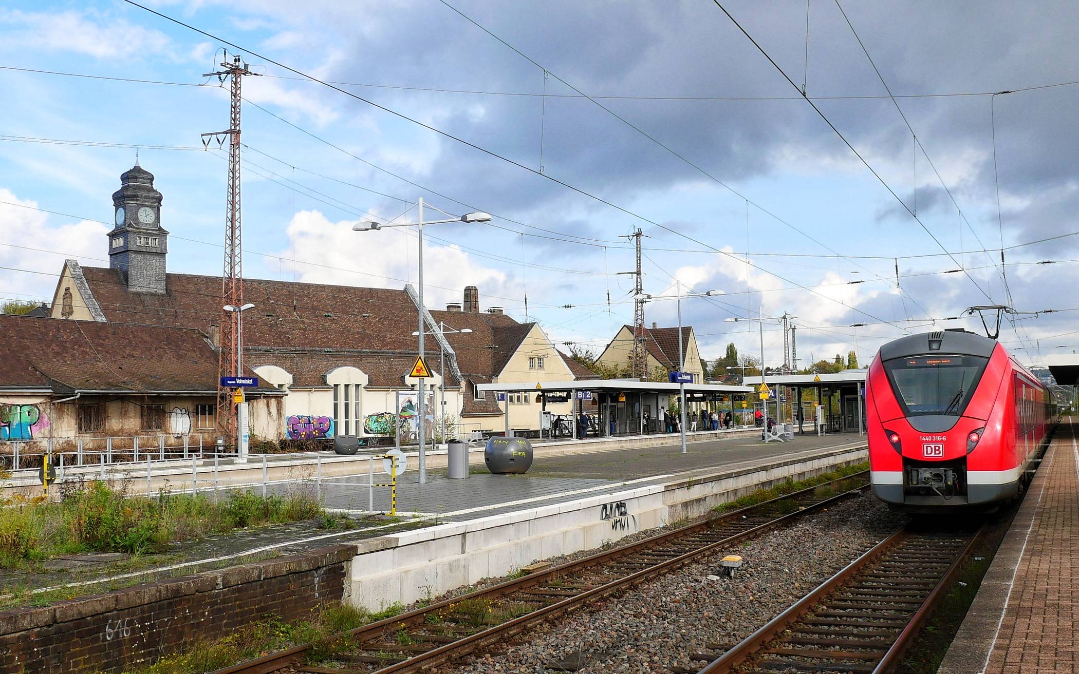 Gleisbauarbeiten im Bahnhof Vohwinkel