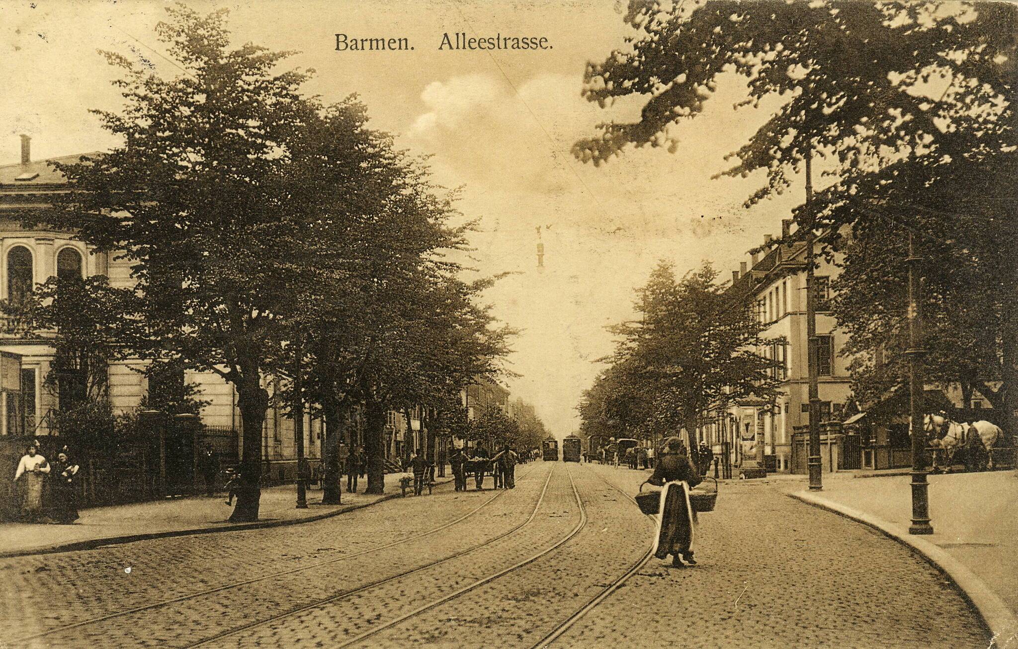 Die Barmer Alleestraße 1912.