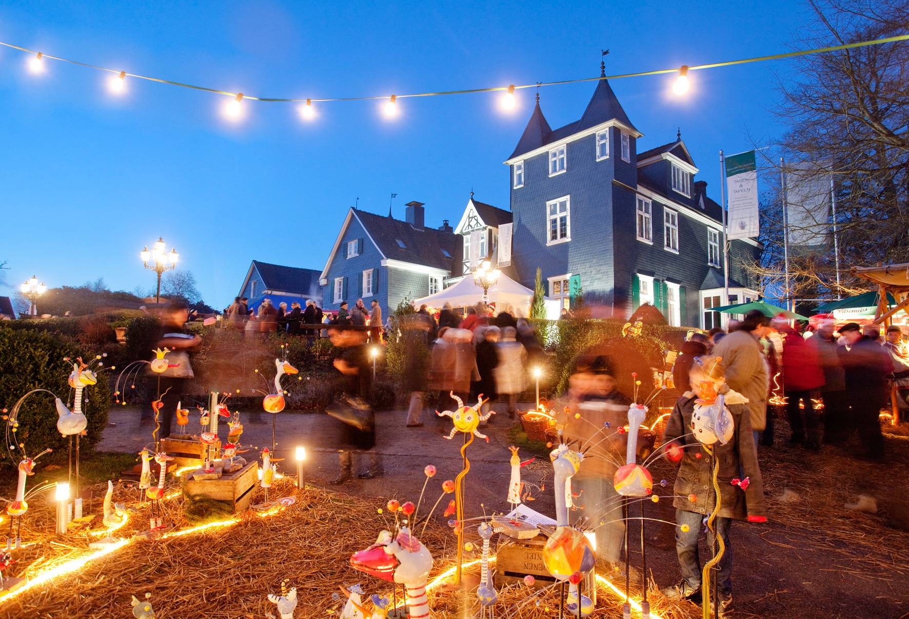 Romantischer Weihnachtsmarkt auf Schloss Grünewald