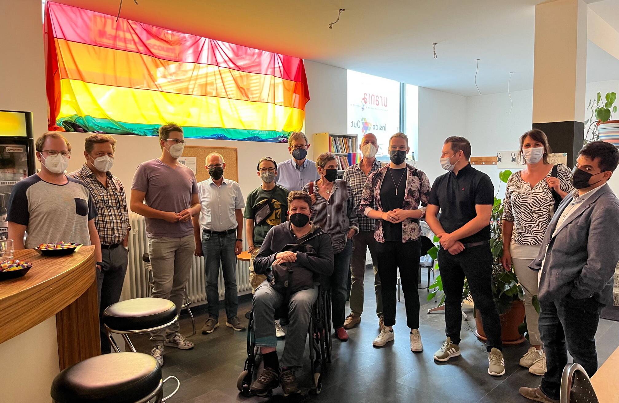 Die SPD besuchte im Juli 2022 das queere Zentrum „Inside:Out“.