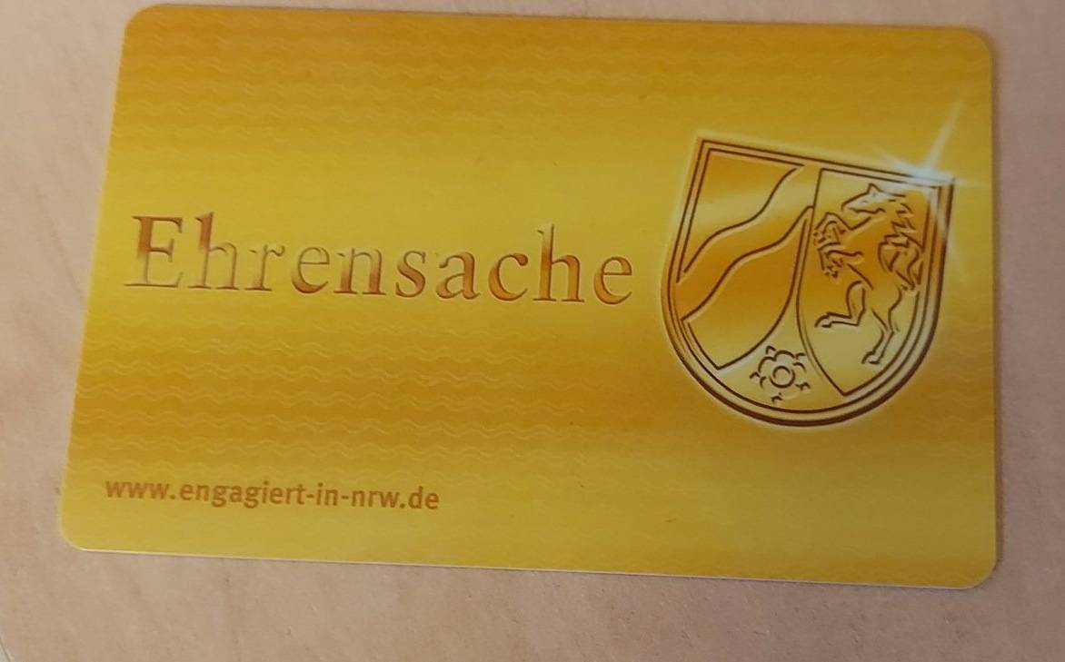 Die Ehrenamtskarte.