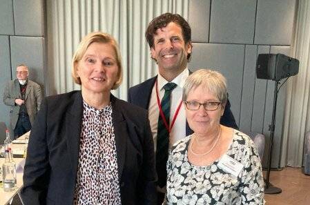Prof. Dr. Claudia Rudack, Prof. Dr. Götz Lehnerdt und Margarete Schäpers (Kongressorganisation),