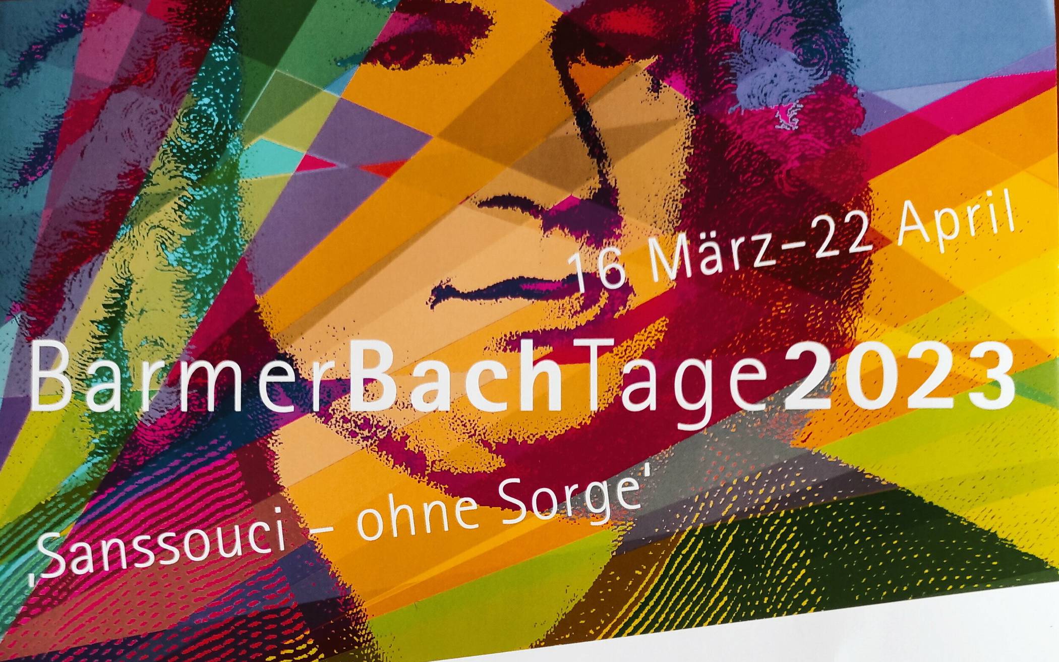 Mit diesem Plakat wird für die diesjährigen „Barmer Bach-Tage“ geworben. Alle Informationen zum umfangreichen Programm gibt es auf www.barmerbachtage.de