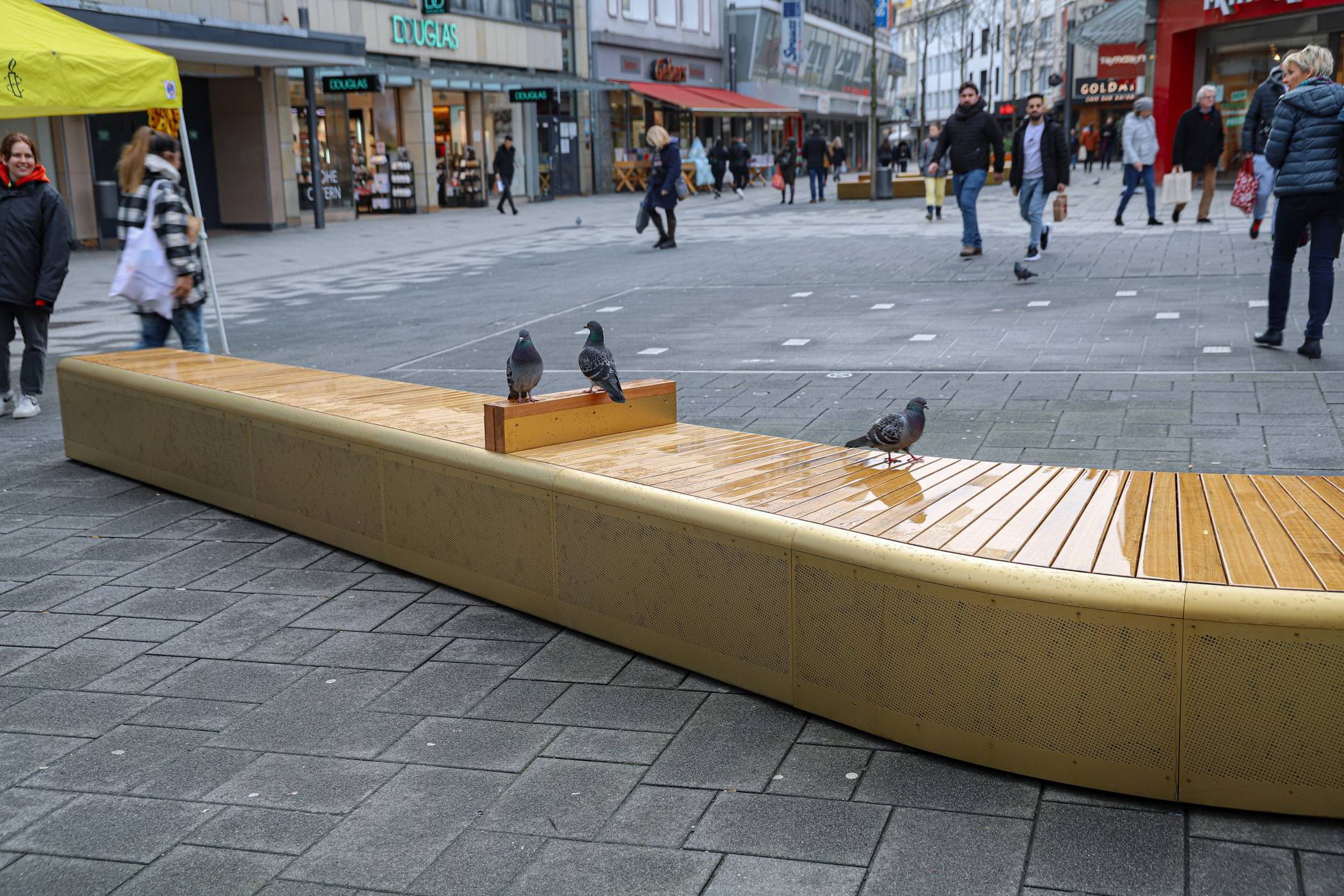 Die neuen Sitzgelegenheiten.