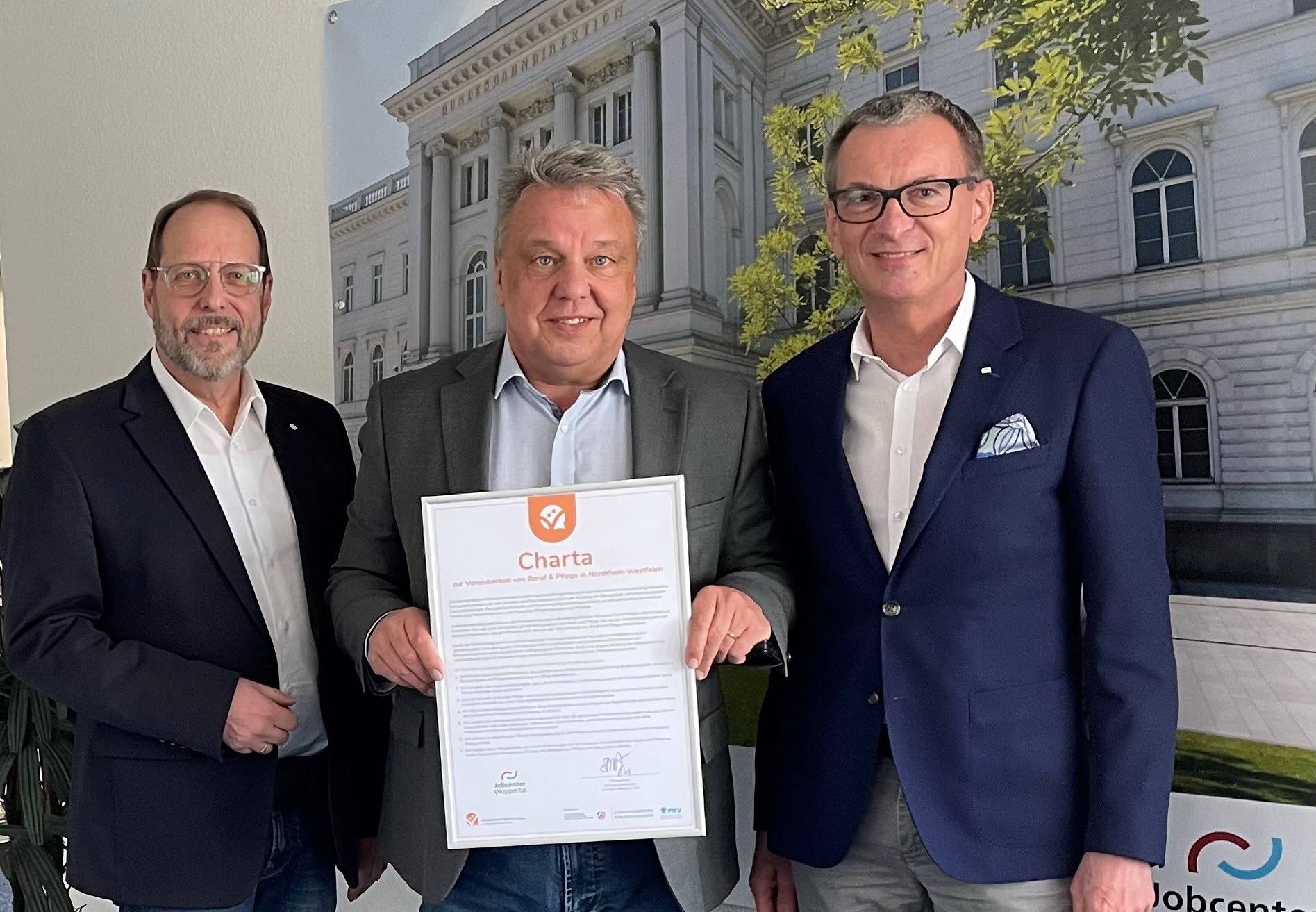 Der Vorstand des Jobcenters mit der