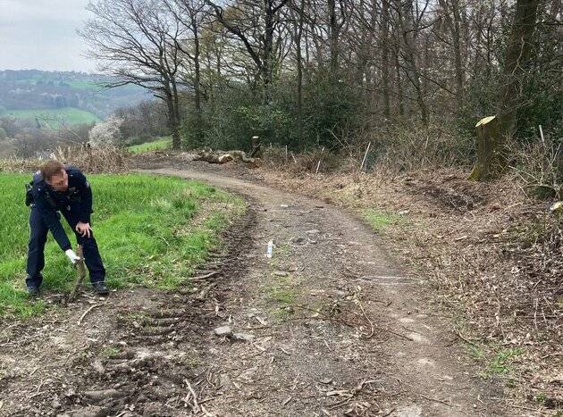 Die Polizei sicherte die Spuren.