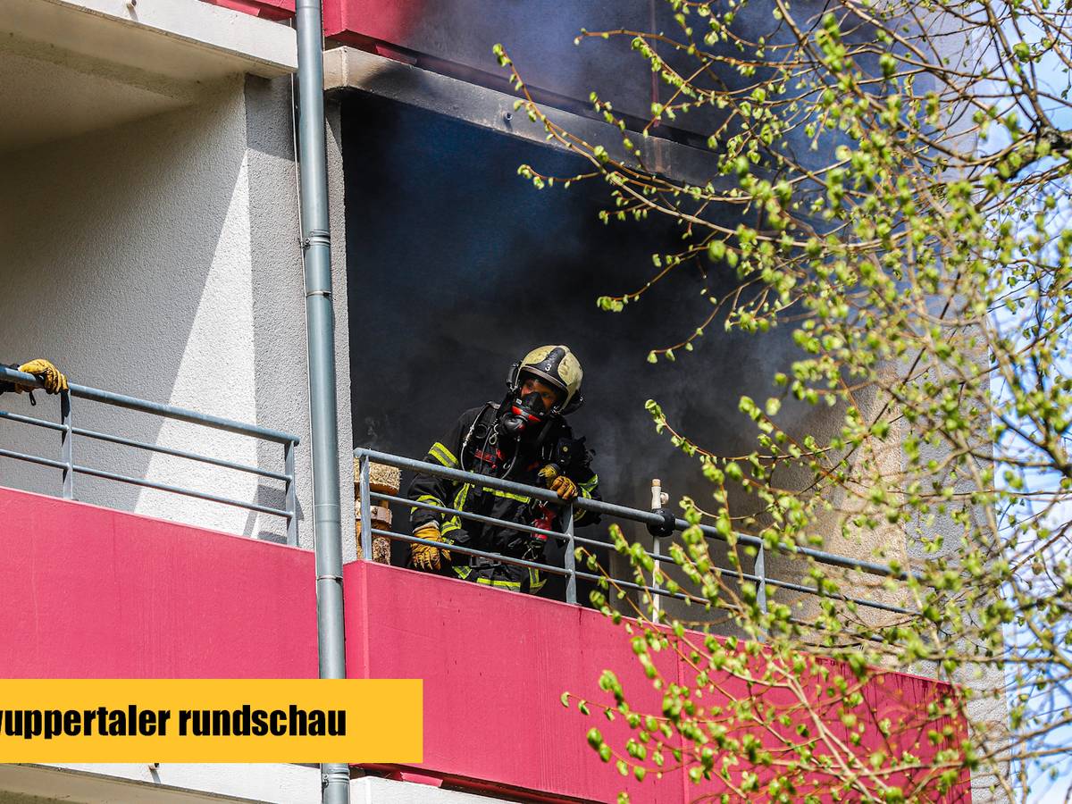 Feuer in Elberfelder Hochhaus