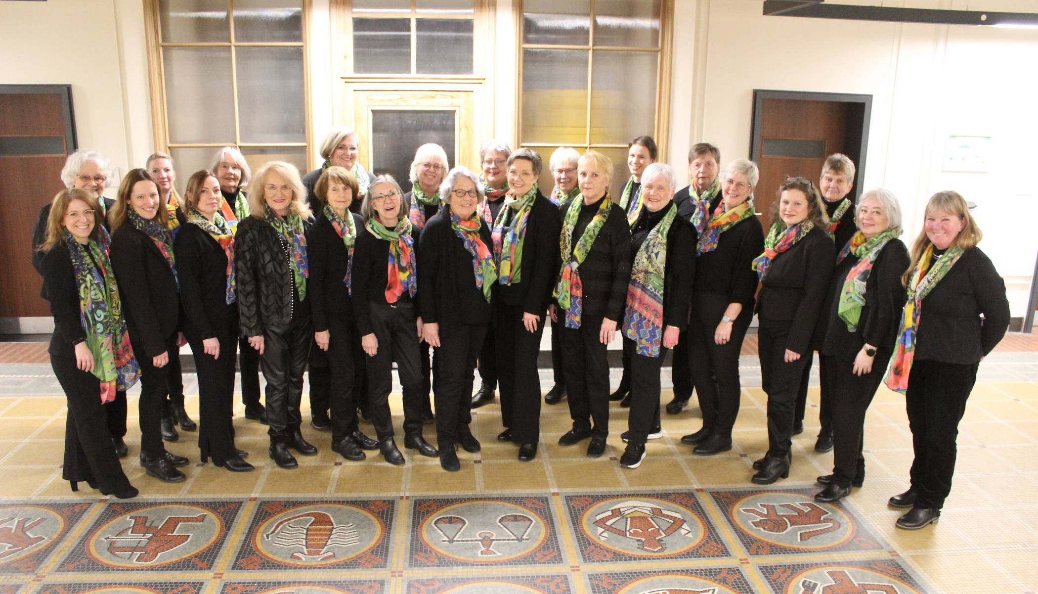  Der Frauenchor im Polizeichor Wuppertal. 