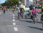 Die „Kidical Mass“-Demo auf der Talachse.
