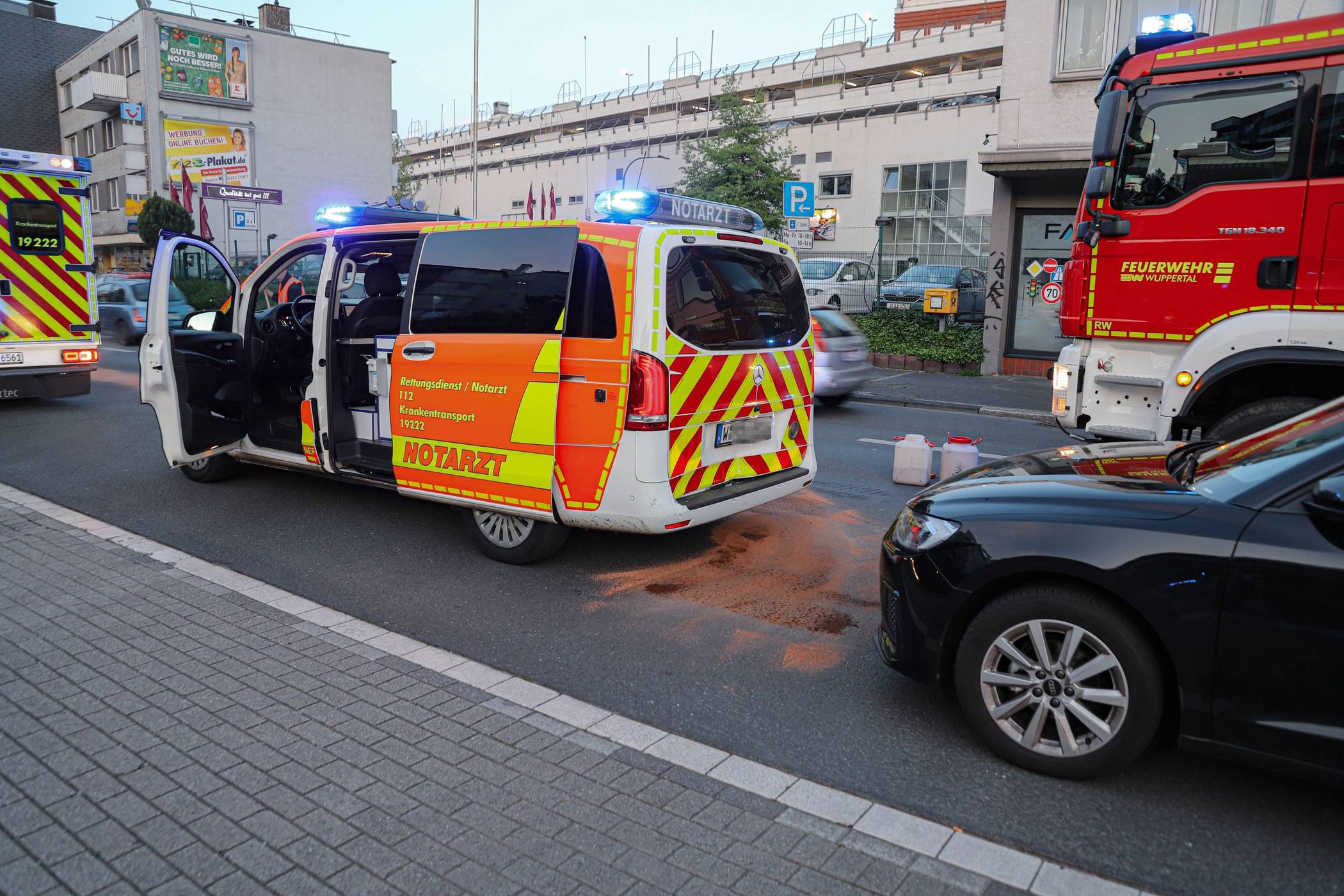 Das Notarzt-Einsatzfahrzeug musste zurück zur Wache.