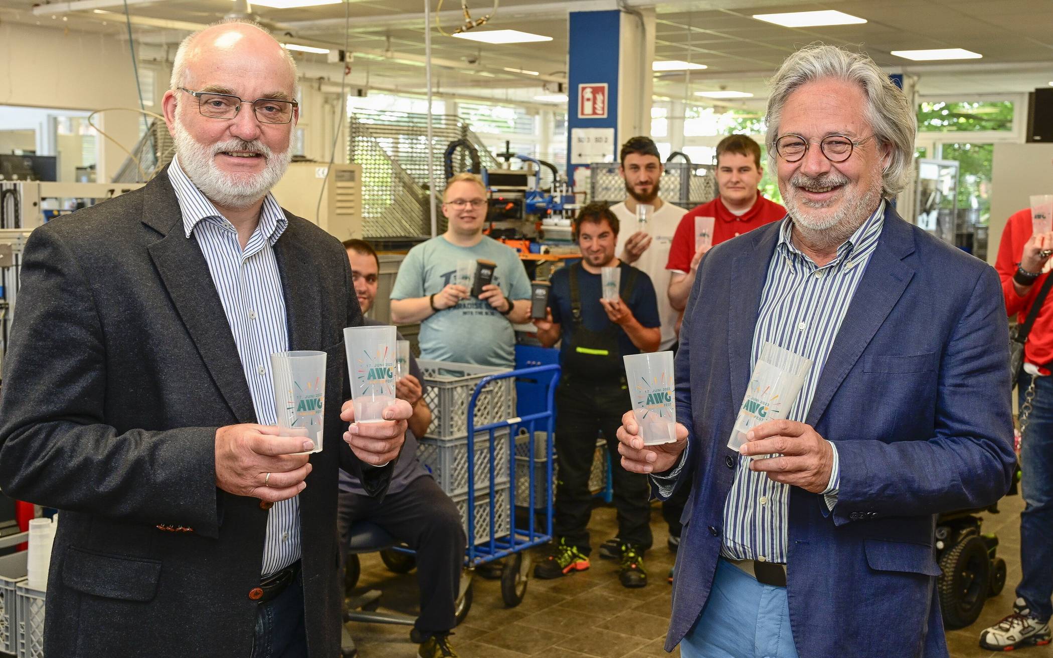 In der Druckerei der Lebenshilfe in