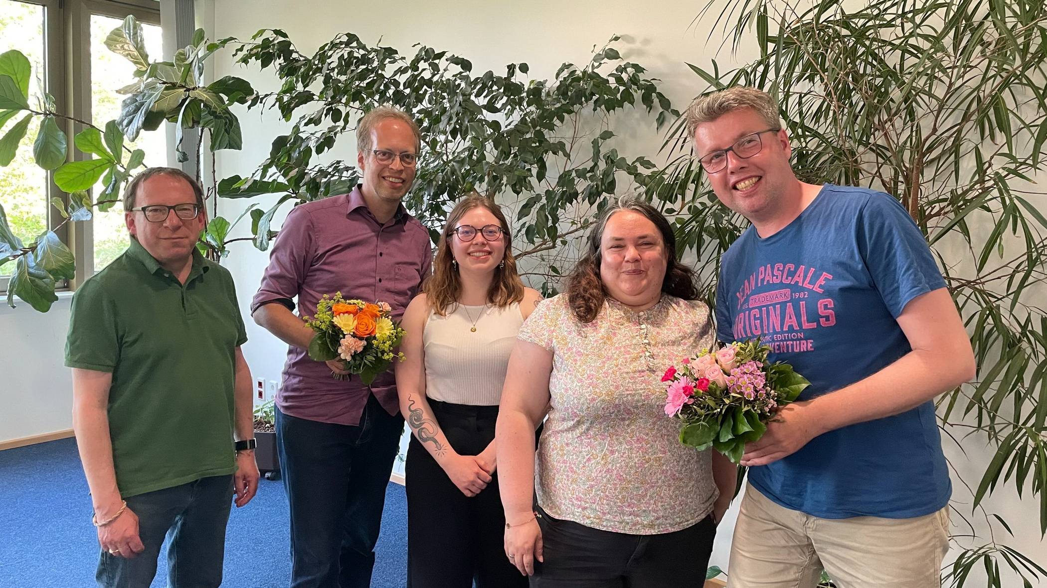 Von li.: Paul Yves Ramette, Ulrich T. Christenn, Denise Frings, Verena Gabriel und Frank ter Veld.