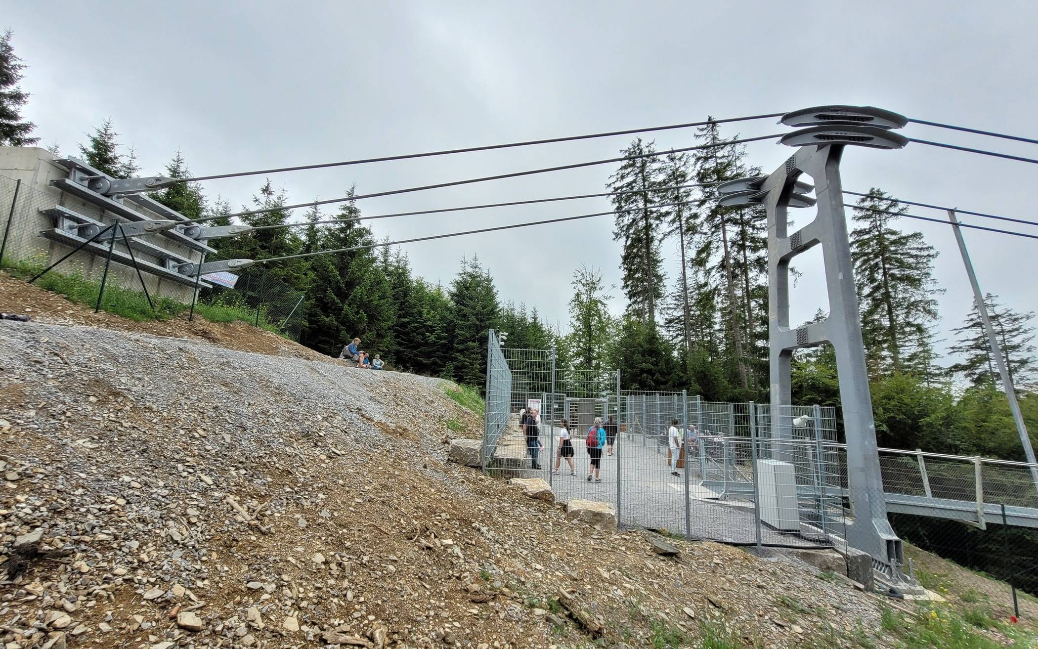 Der Skywalk-Zugang am...