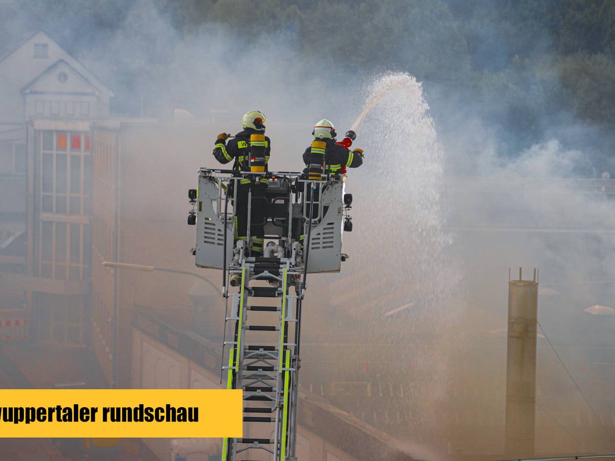 Großeinsatz der Wuppertaler Feuerwehr