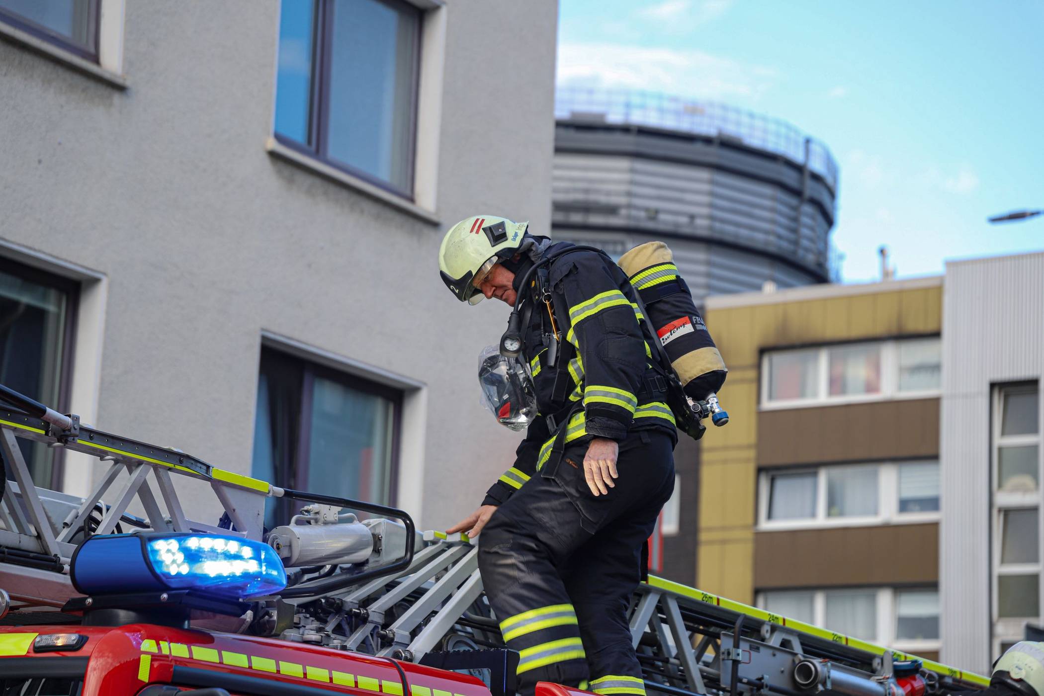  Der EInsatz in Sichtweite des Visiodroms. 