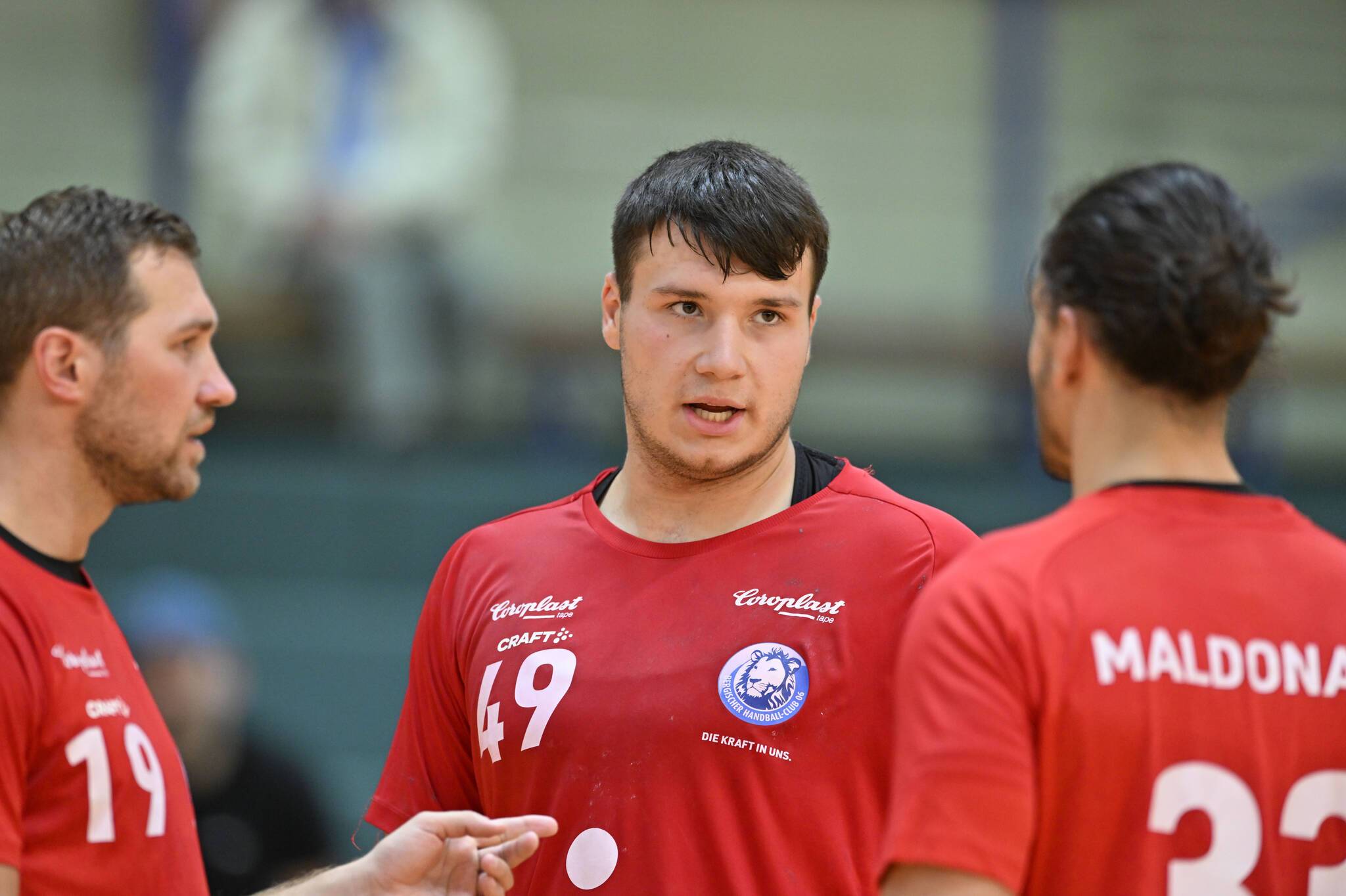 BHC-Neuzugang Aron Seesing (Mitte).