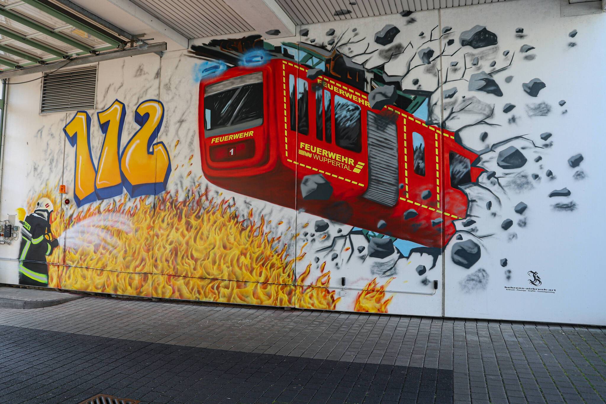 Das komplette Graffiti.