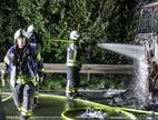 Die Feuerwehr verhinderte, dass die Flammen