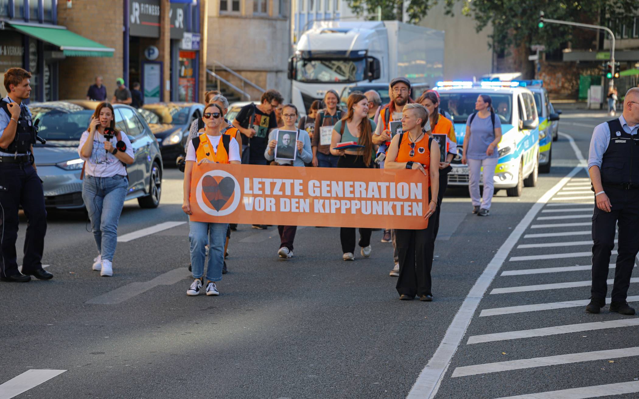 Demo der „Letzten Generation“ in Elberfeld