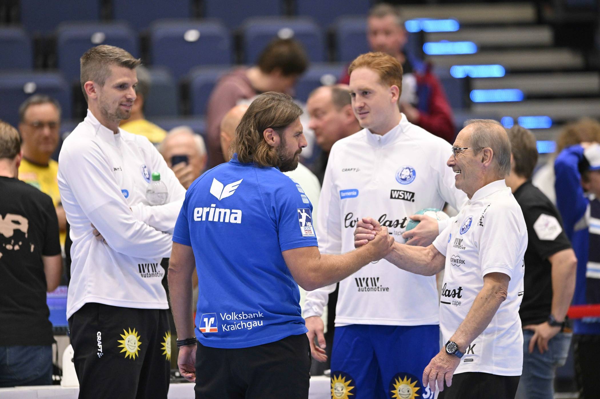 Ex-BHC-Coach Sebastian Hinze begrüßte viele alte Bekannte.