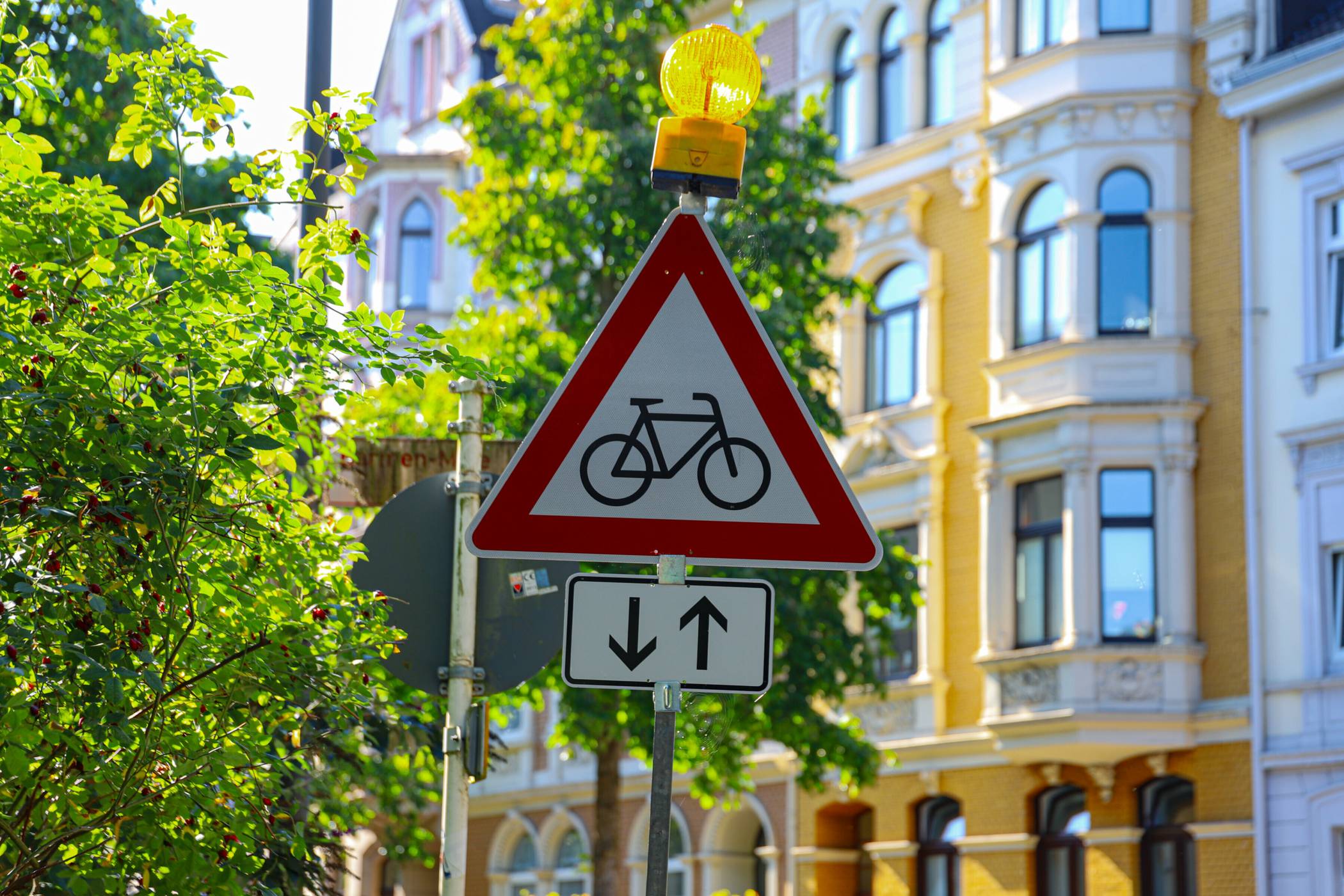  Schild in der Hünefeldstraße. 