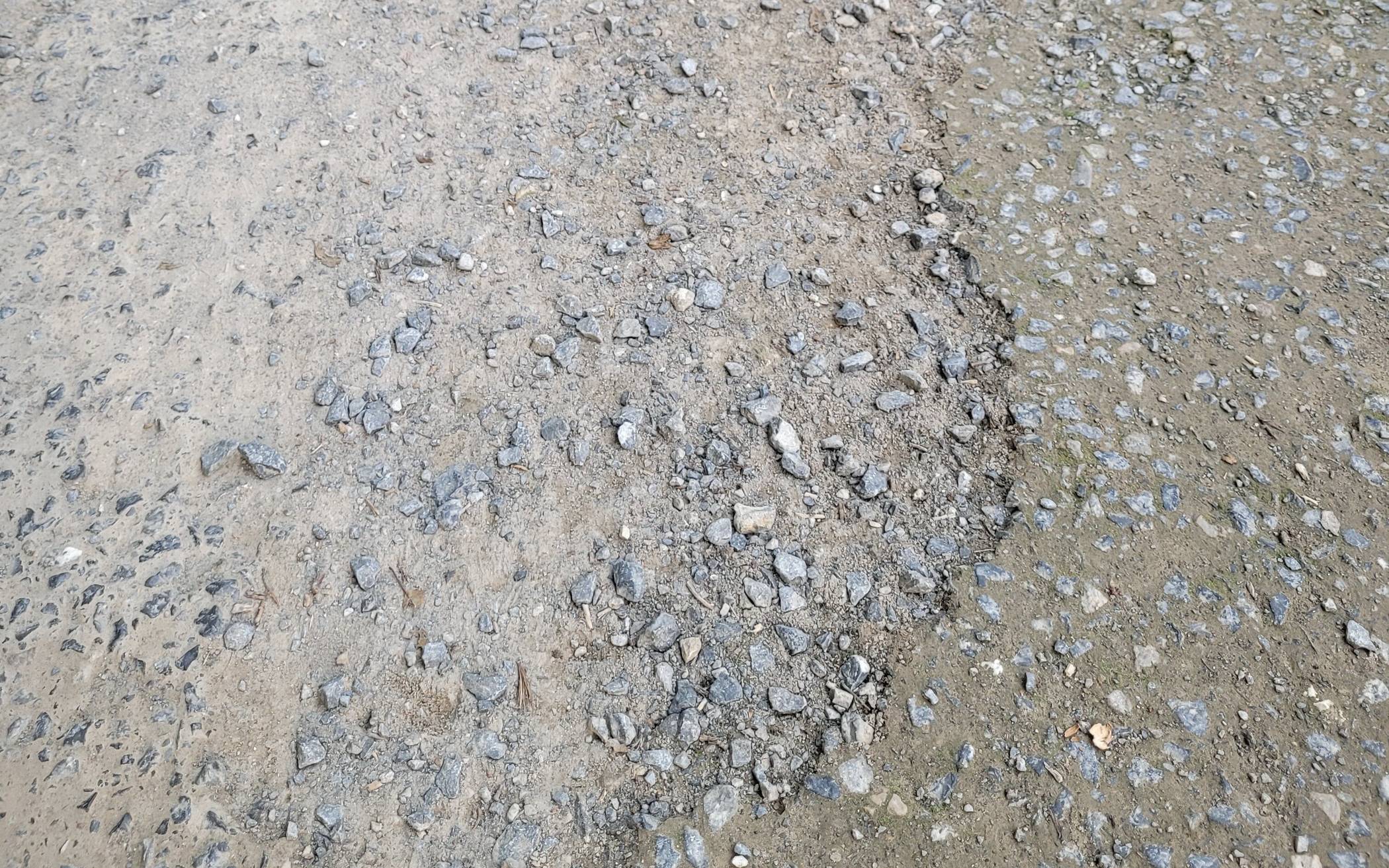 Belag auf Höhe Boltenberg.