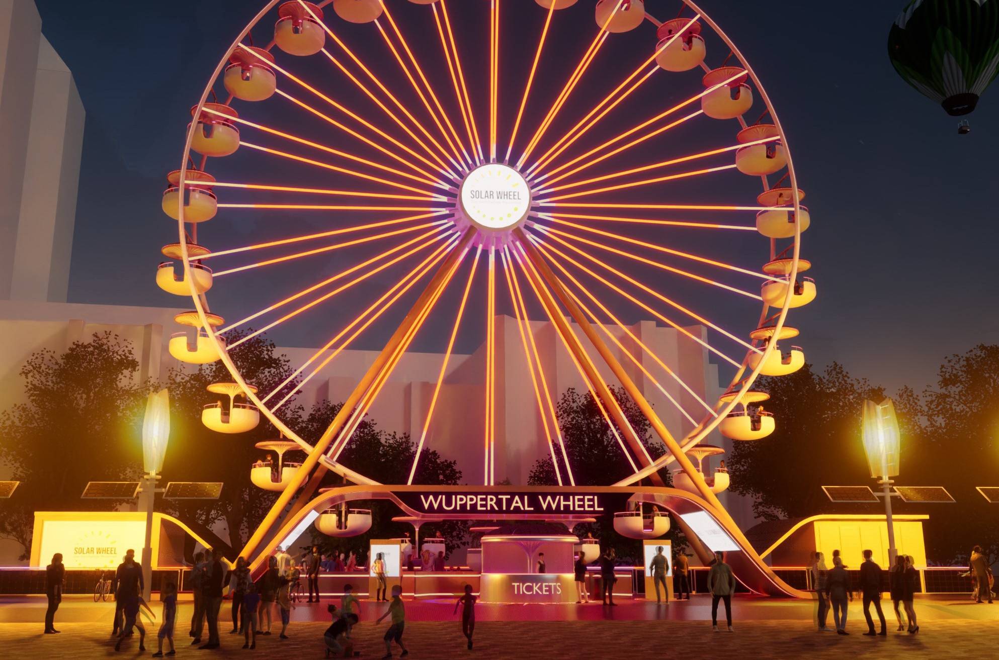  Das „Wuppertal-Wheel“ wird auf dem Neumarkt stehen. 