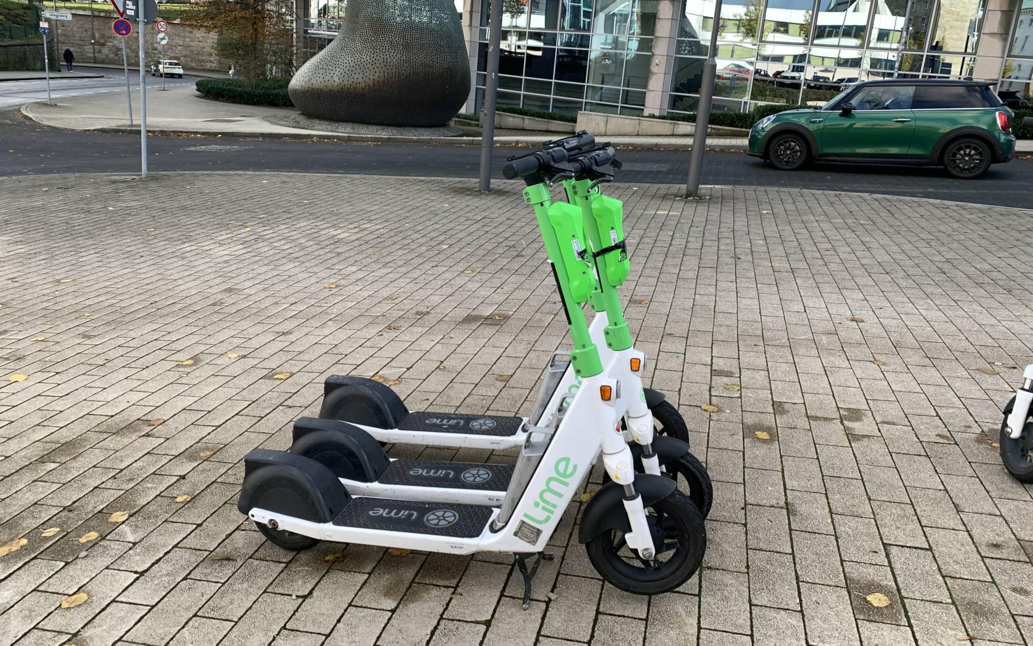 E-Scooter am Johannisberg.