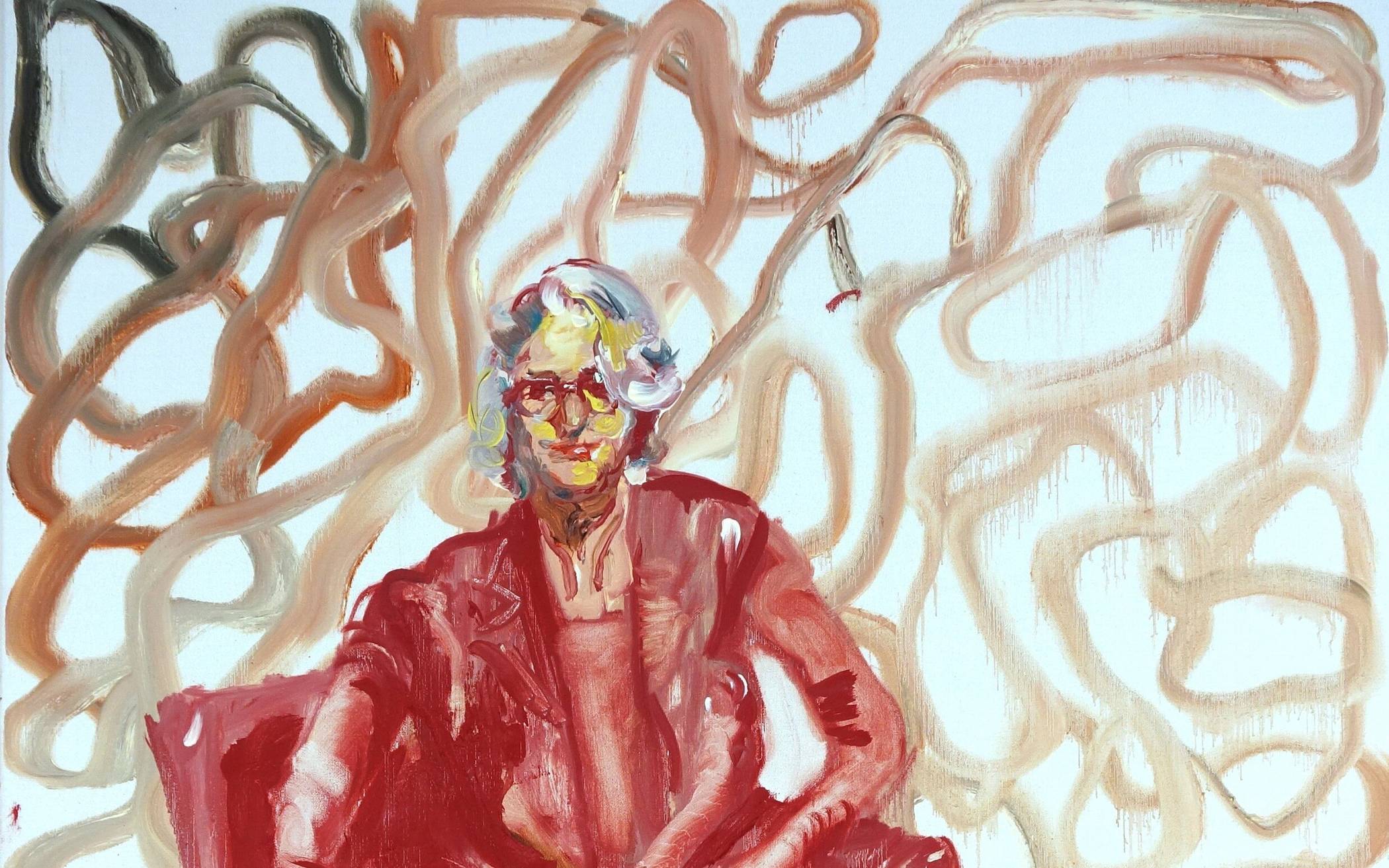 Das Gemälde "Gabriele Nowak" von Peter Schmersal stammt aus dem Jahr 2023.