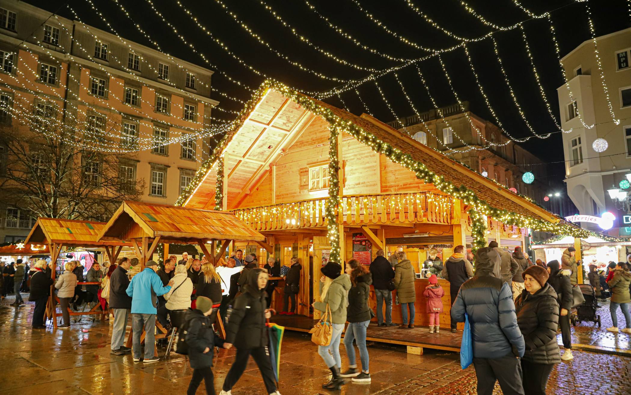 Blick auf der Barmer Weihnachtsmarkt.