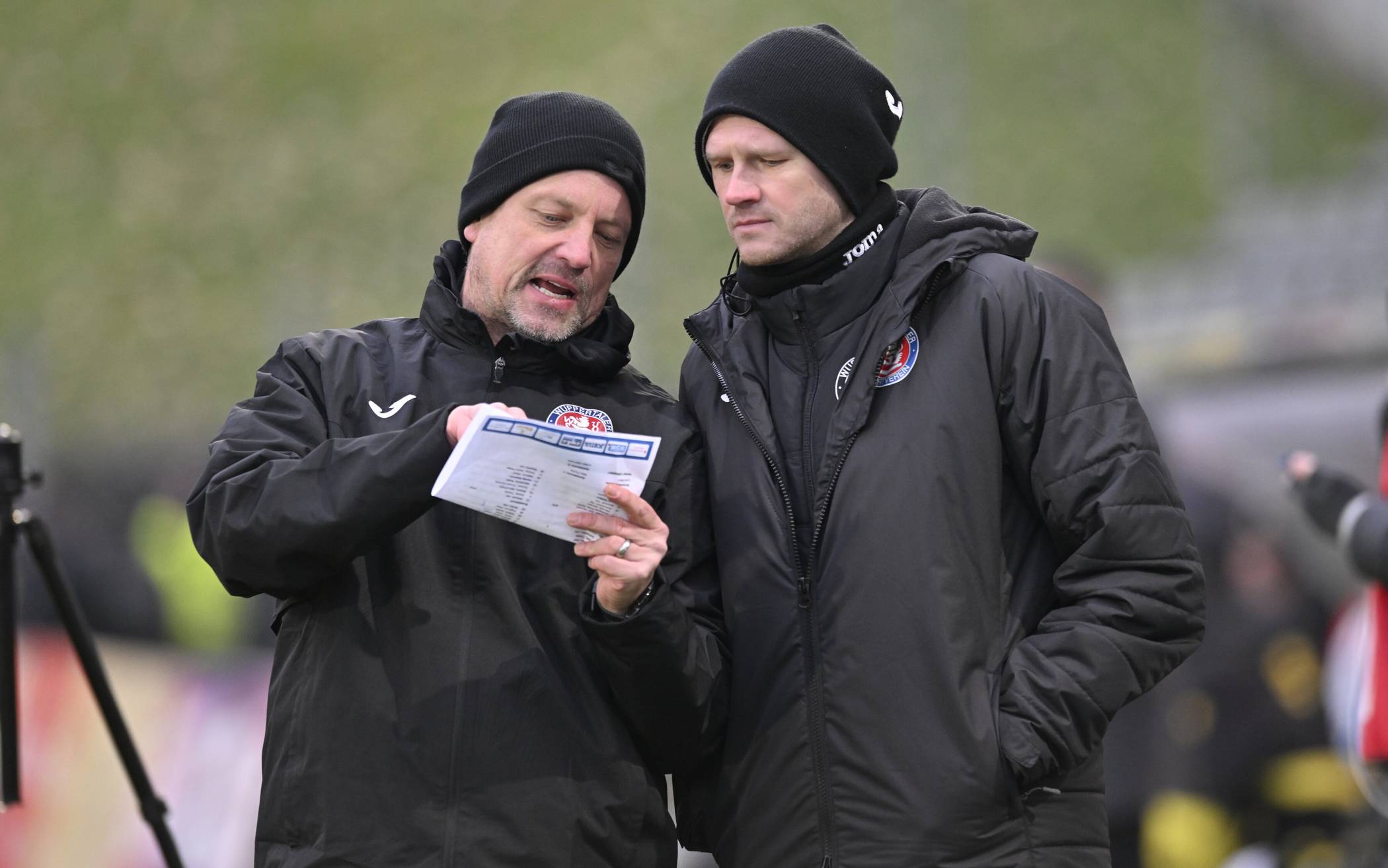 WSC-Chefcoach Christian Britscho und Co-Trainer Andy Steinmann.