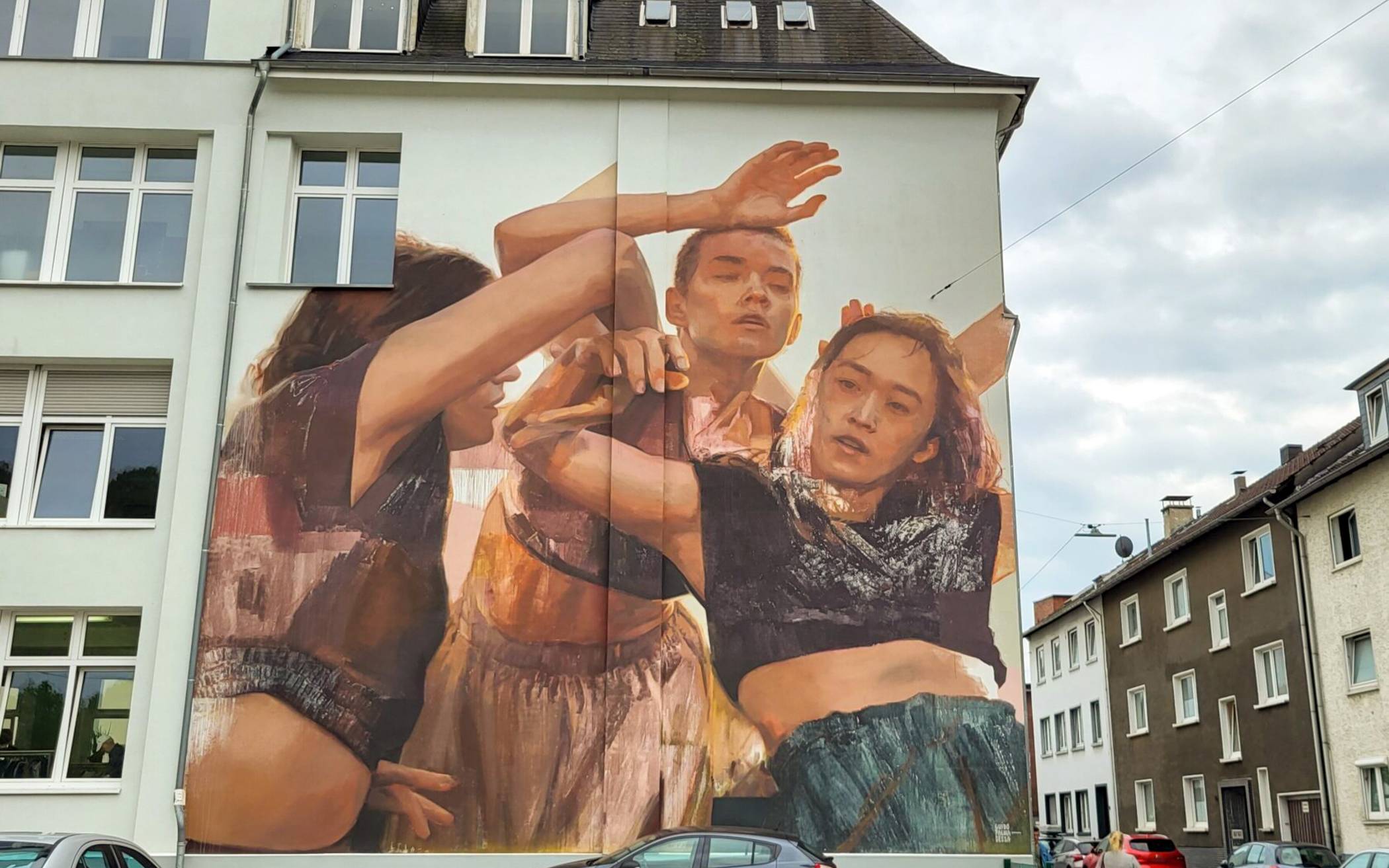 Am Gebäude der Tafel am Kleinen Werth in Barmen hat Street-Artist Guido Palmadessa sein...