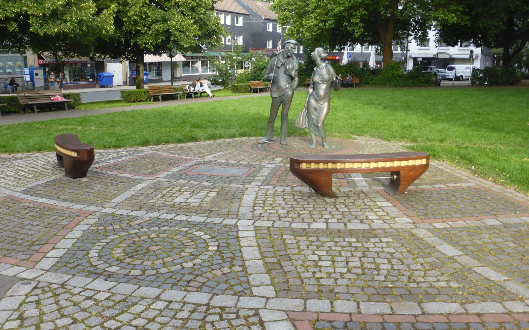 Der Bandwirkerplatz in Ronsdorf.