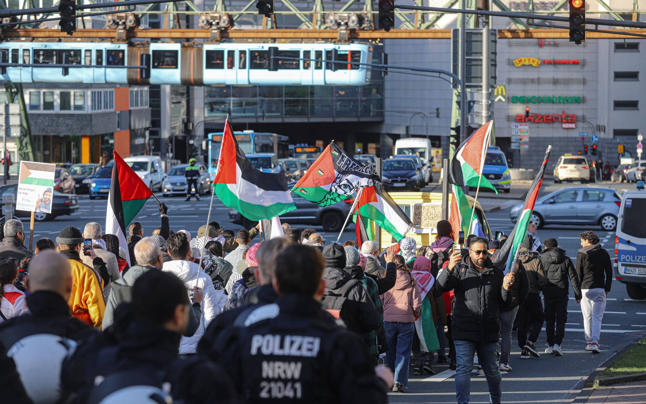 Pro-Palästina-Demo in der Elberfelder City