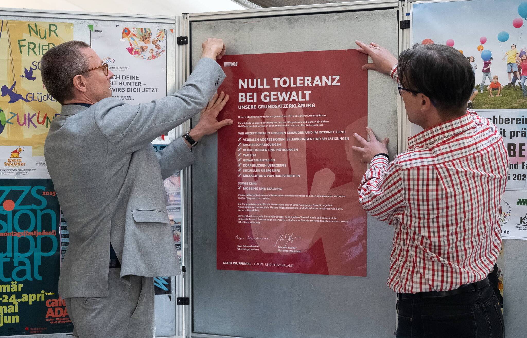 „Null Toleranz bei Gewalt“ heißt die Devise