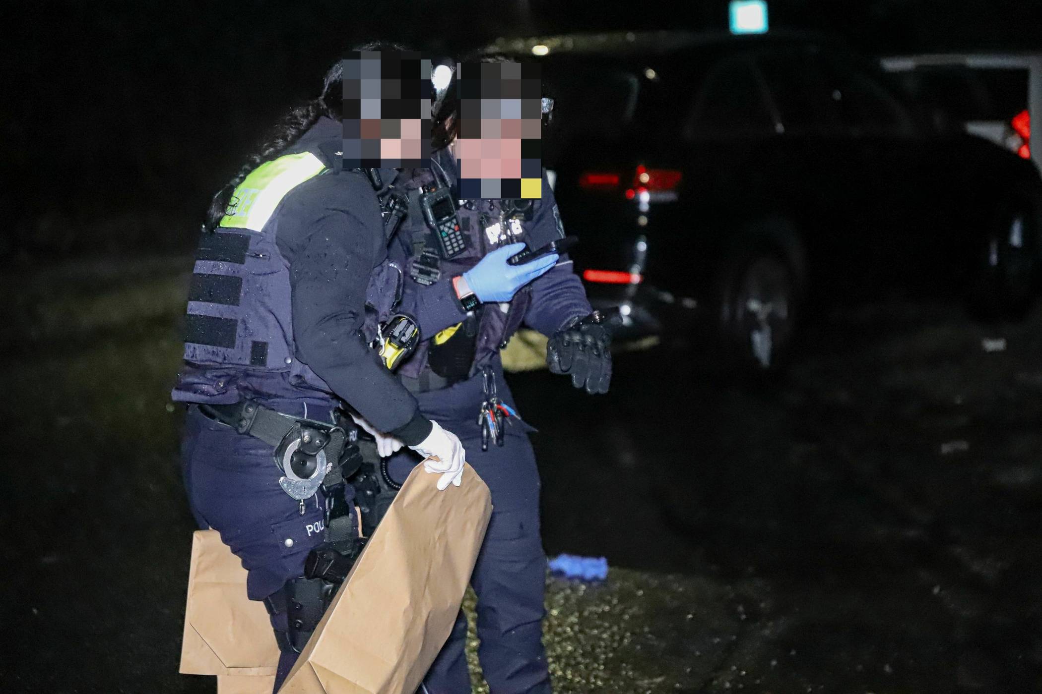 Der Bereich wurde abgesperrt.