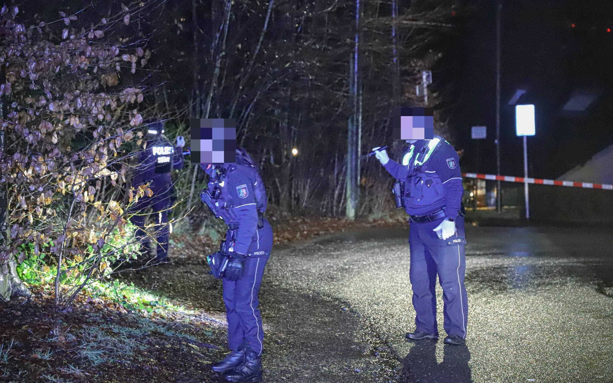 Bilder: Polizei-Einsatz und Spurensuche am Hammesberg​