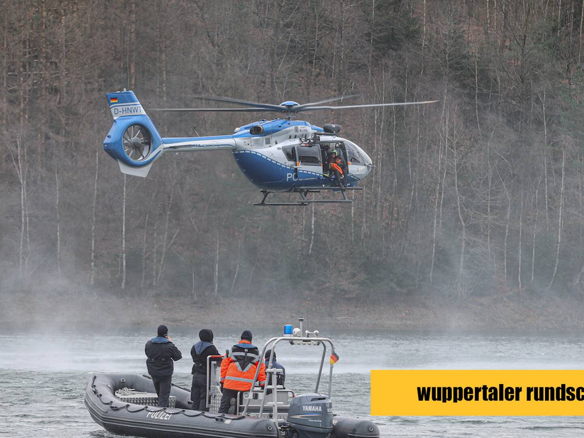 Polizei-Übung an der Wuppertalsperre